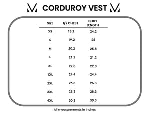 Corduroy Vest - Mocha