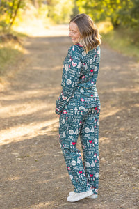 Evergreen Christmas Pajama Set