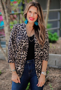 Brenda Cocoon Leopard Cardigan