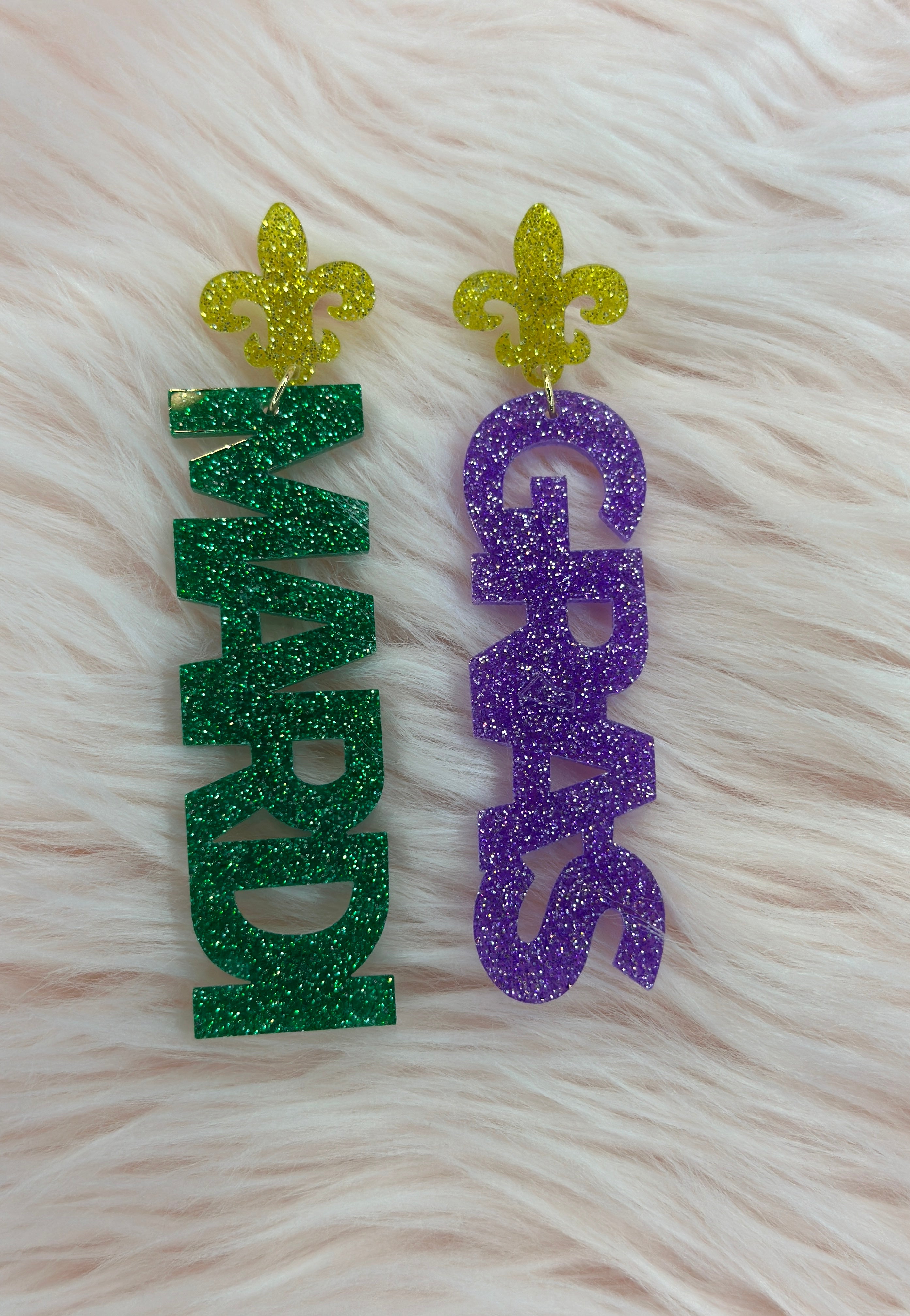 Mardi Gras Earrings