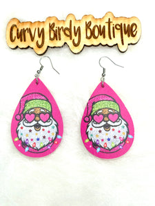 Funky Santa Teardrop Earrings