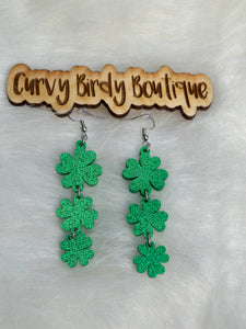 Triple Shamrock Earrings