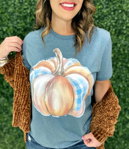 Gingham Pumpkin Tee