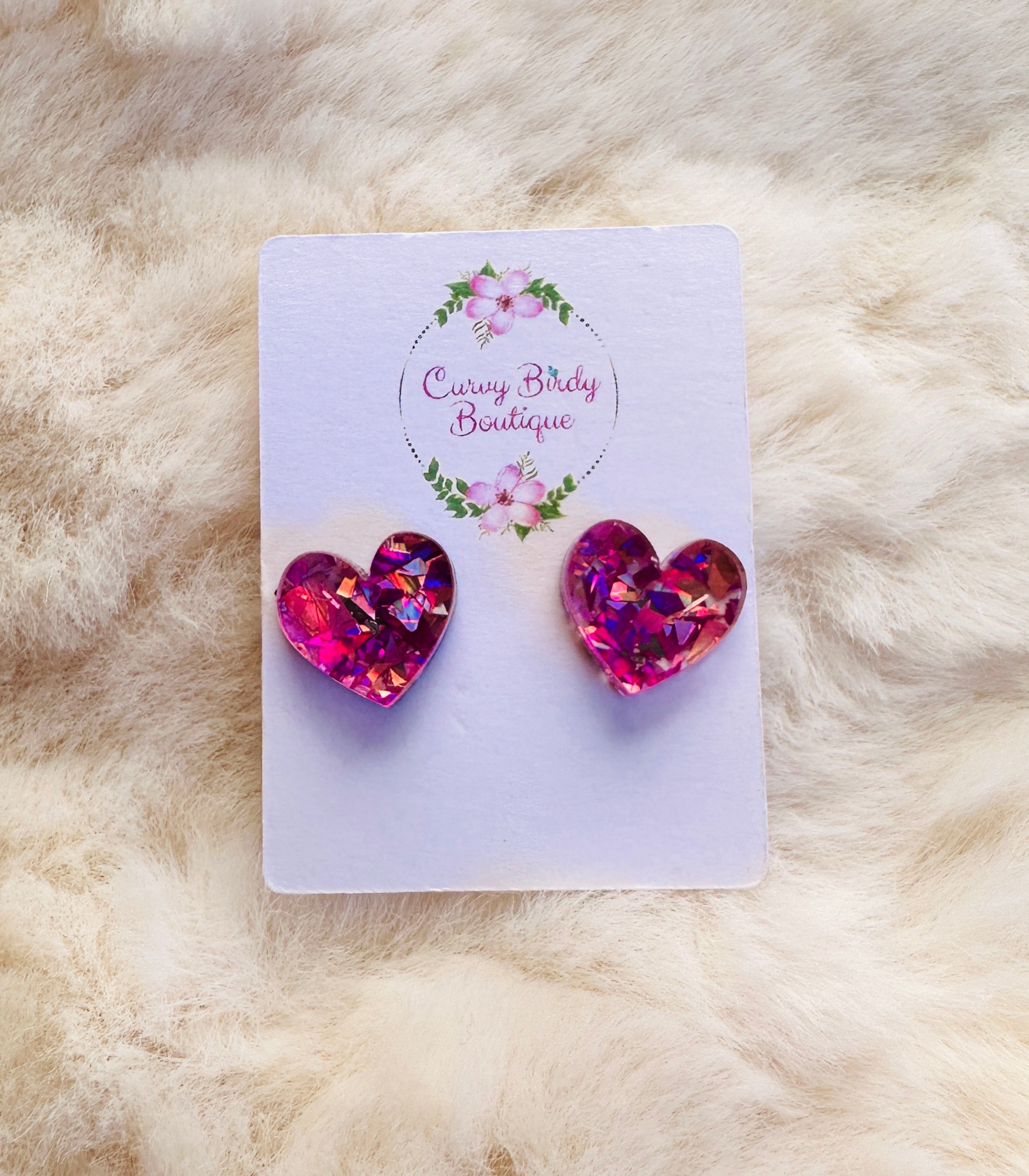 Heart Stud Earrings