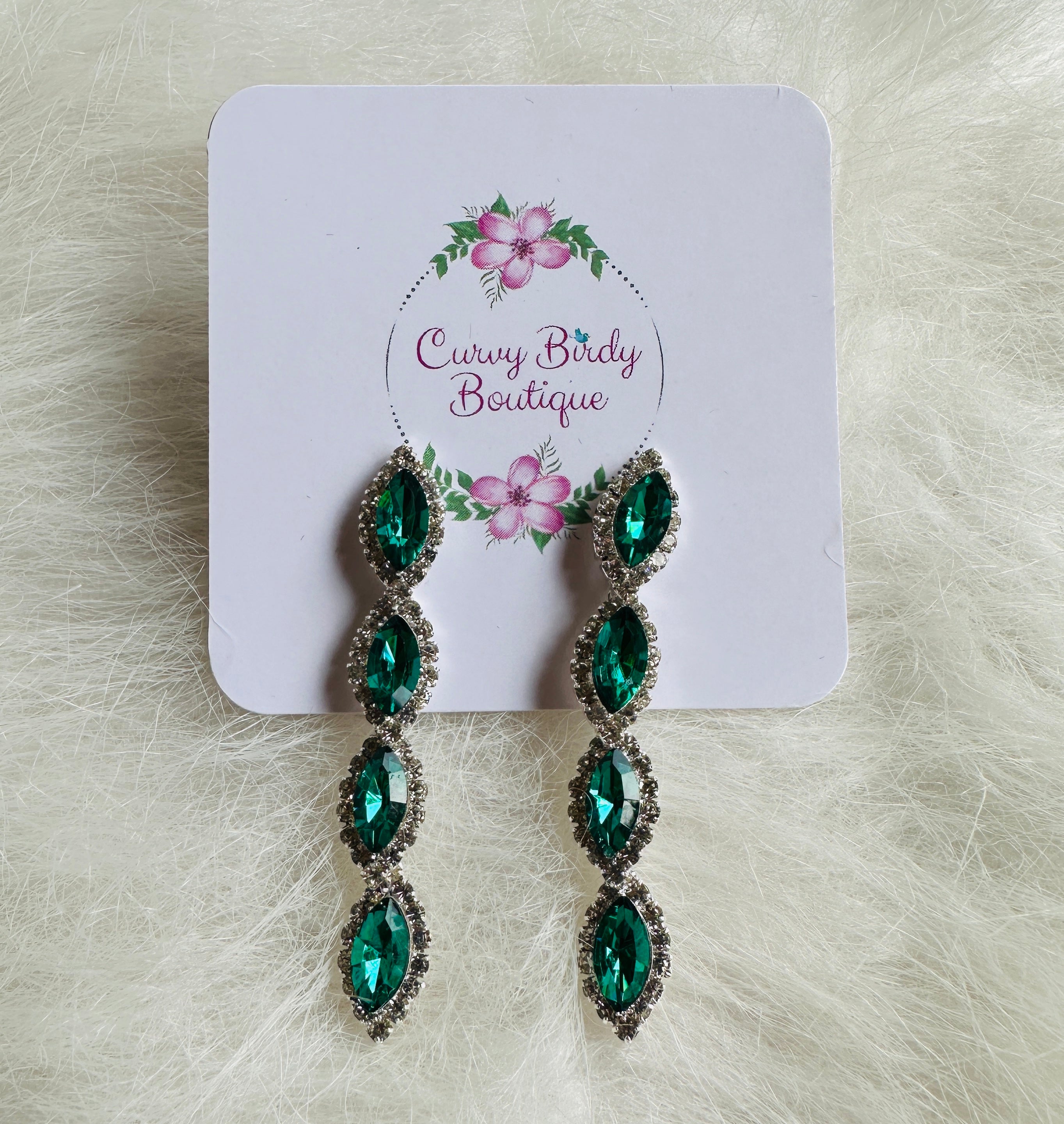 Emerald Sparkle Earrings