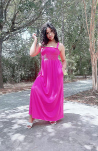 Savannah Maxi Dress in Hot Pink
