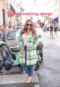 High Expectations Plaid Coat