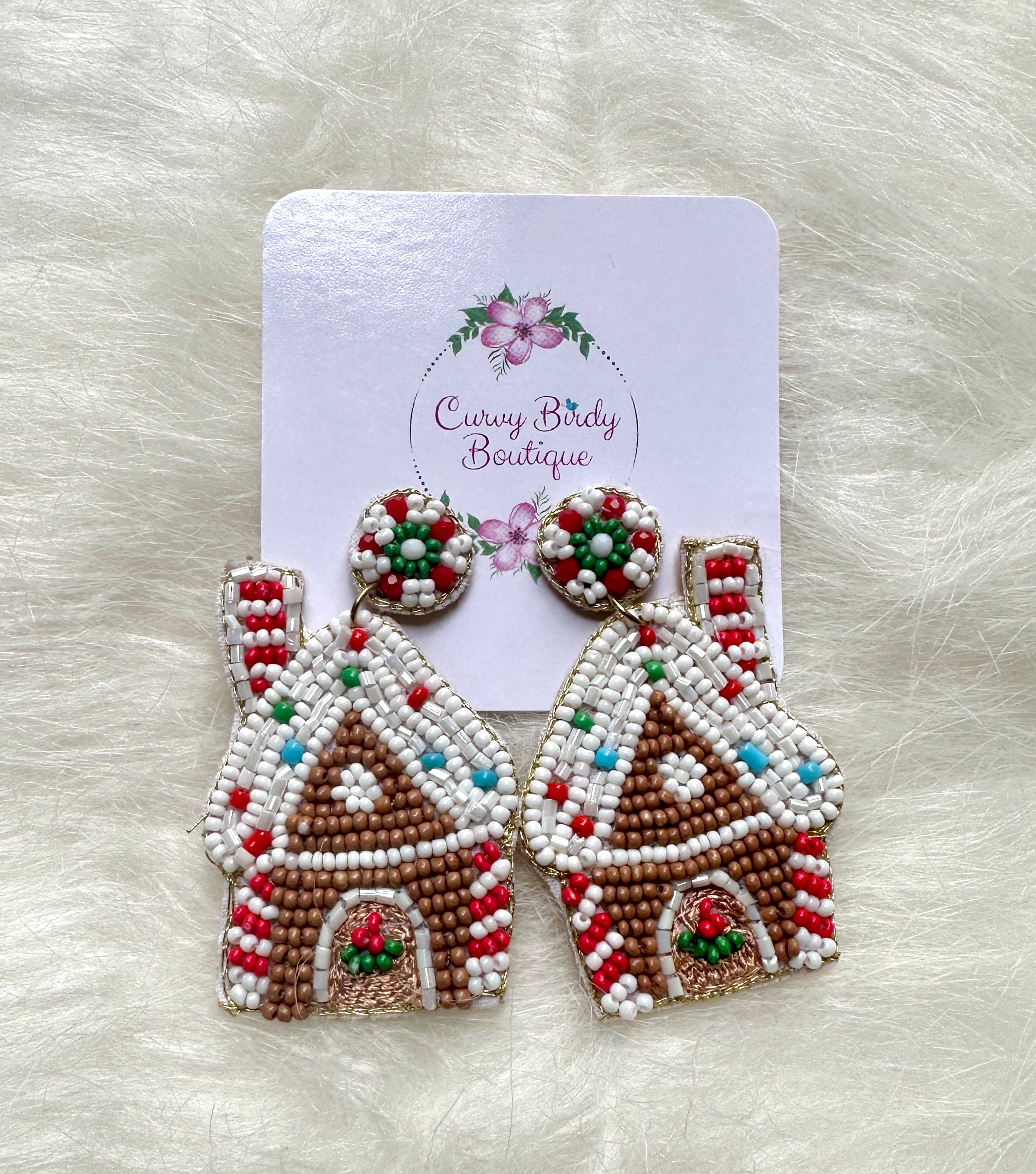 Gingerbread House Earrings