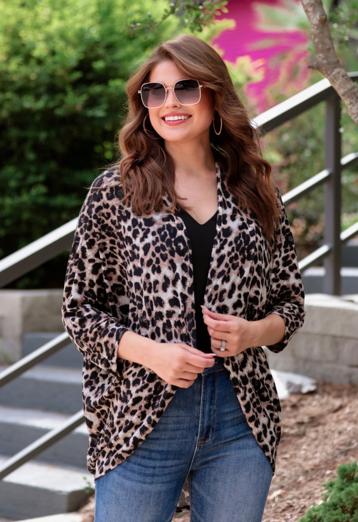 Brenda Cocoon Leopard Cardigan