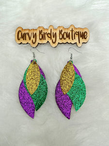 Mardi Gras Feels Earrings