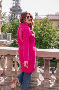 Fashion Week Hot Pink Coat