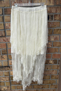 Boho Lace Tiered Skirt