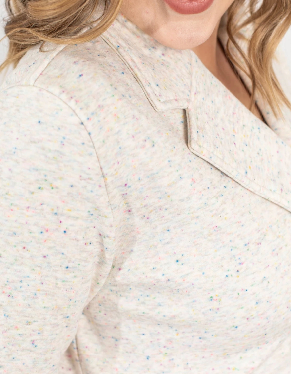 Sweater Confetti Jacket in Plus