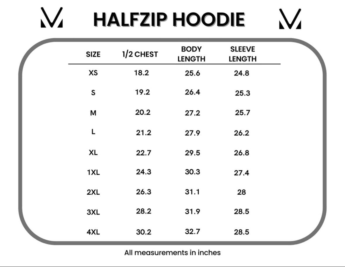 HalfZip Hoodie - Floral Leaves