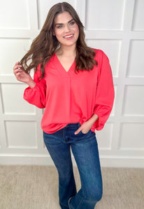 Mary Ann Top in Coral