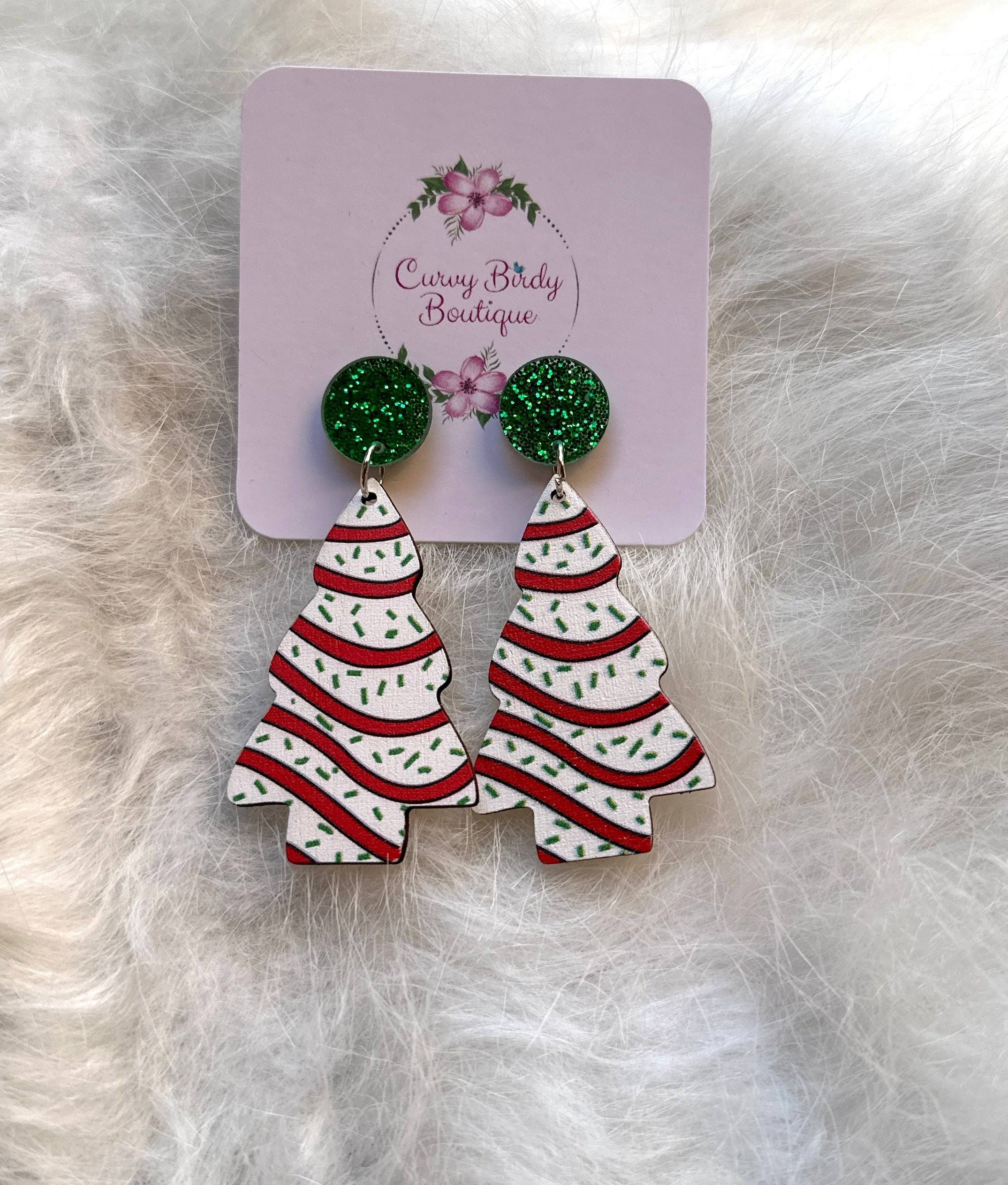 Christmas Cake Earrings