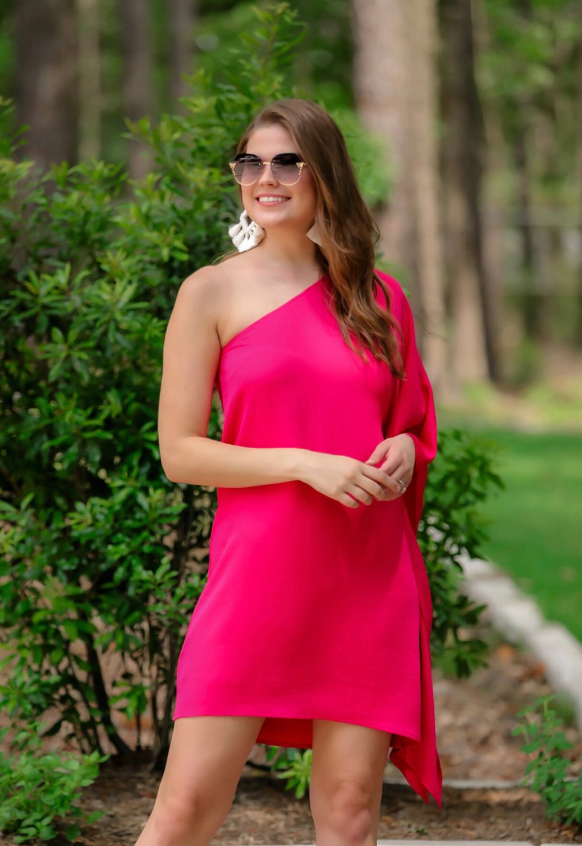 Date Night Dress in Magenta