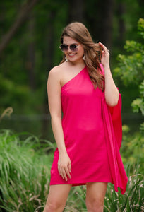 Date Night Dress in Magenta