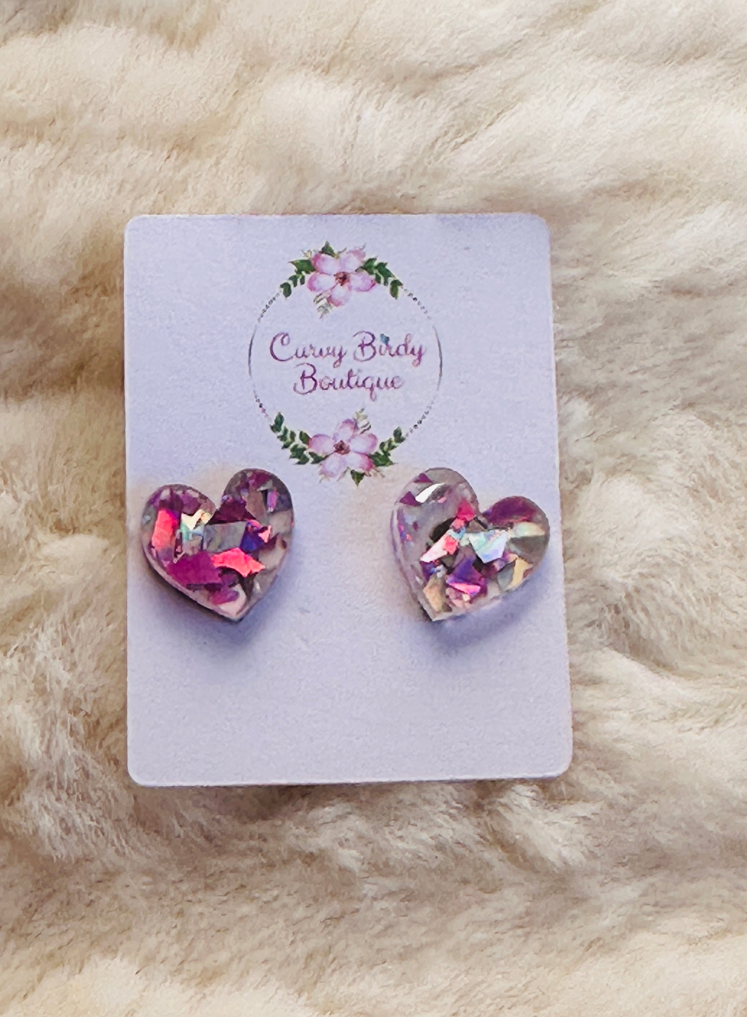 Heart Stud Earrings