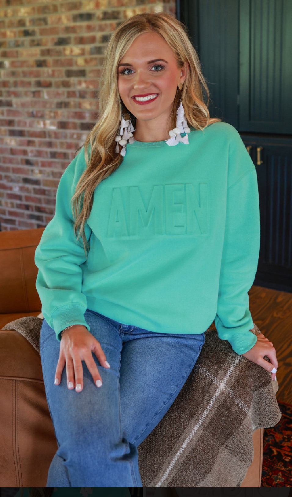 Amen Embossed Sweatshirt