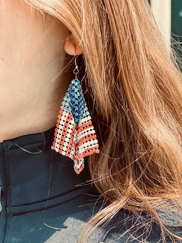 Flag Earrings