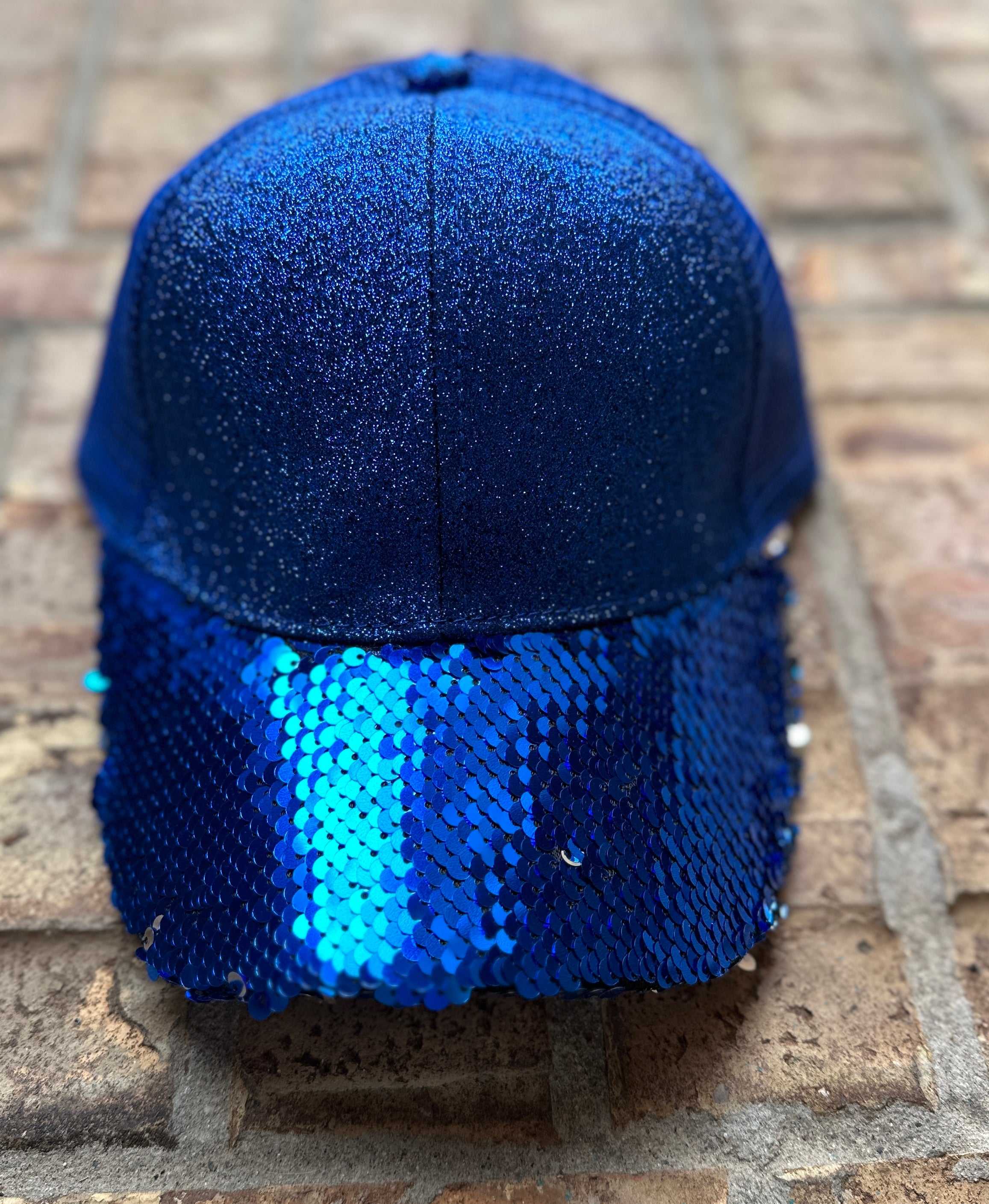 Blue Glitter Hat