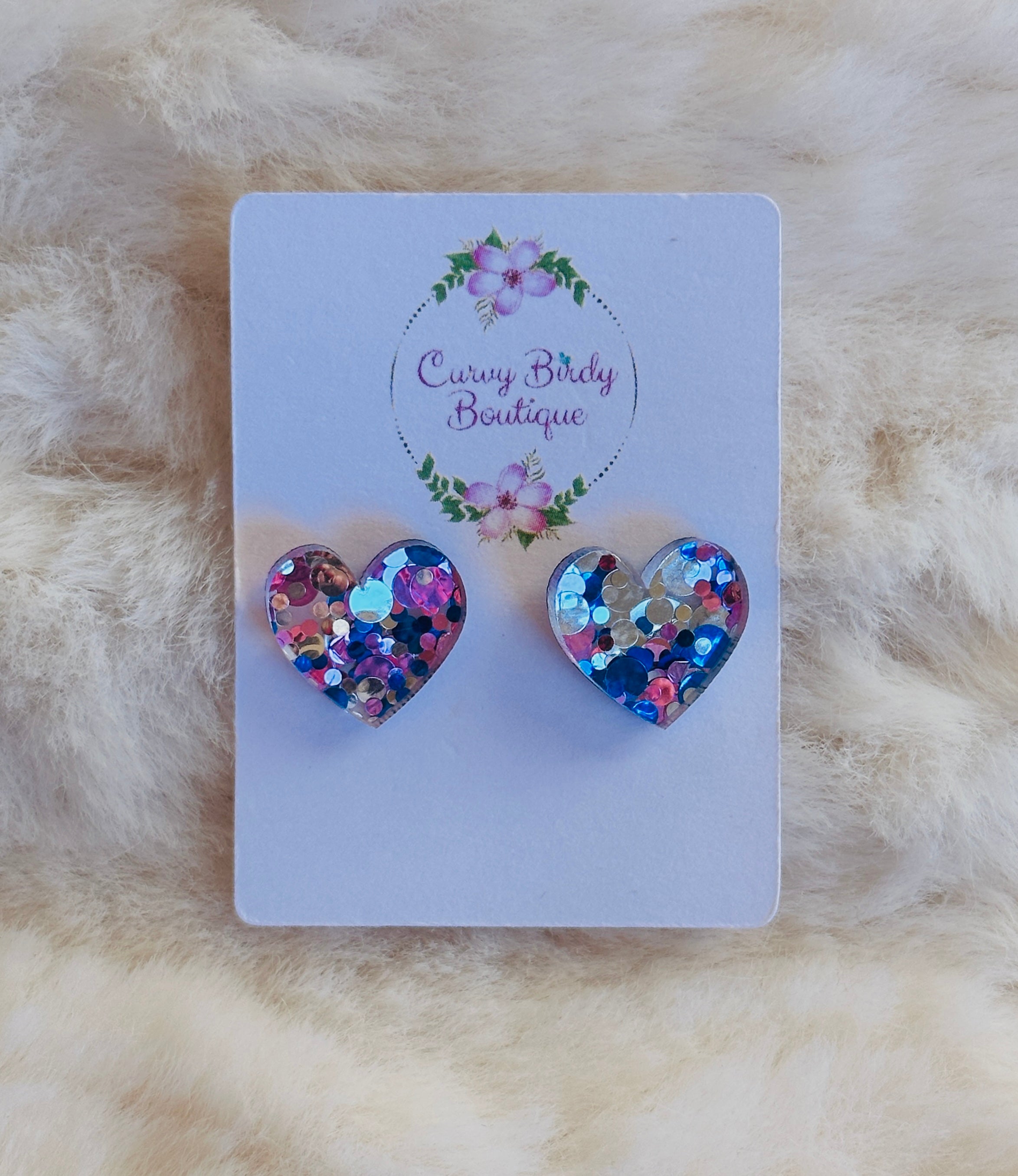 Heart Stud Earrings