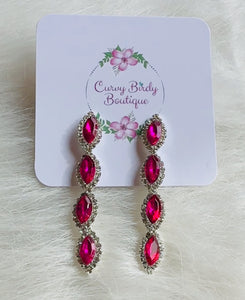 Fuchsia Sparkle Earrings