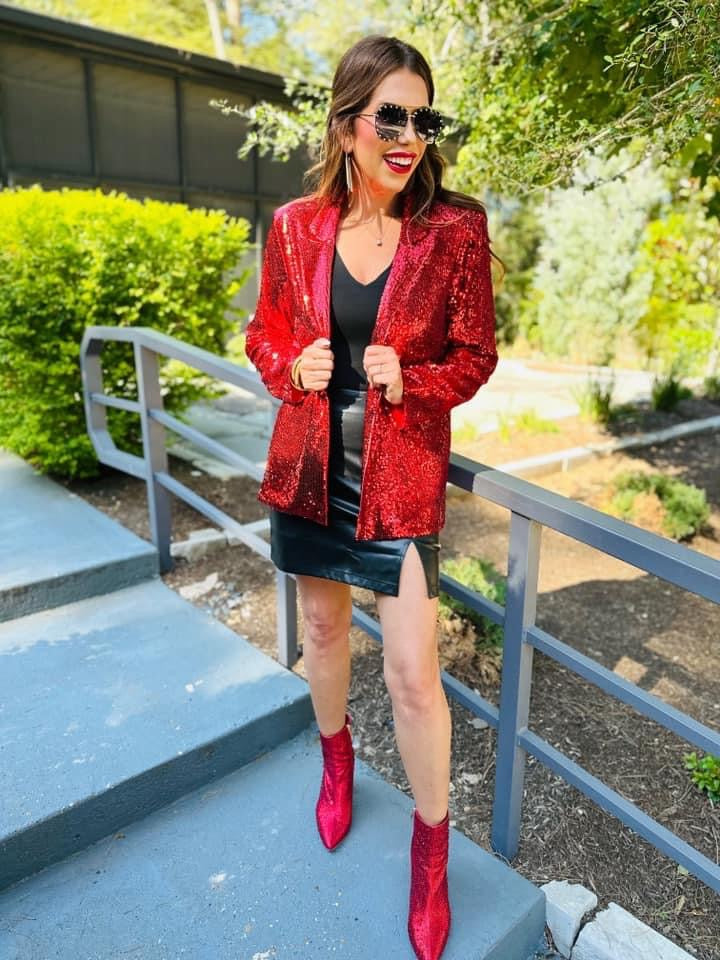 Sequin City Blazer