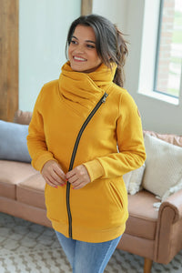 Quinn ZipUp Cowl - Mustard