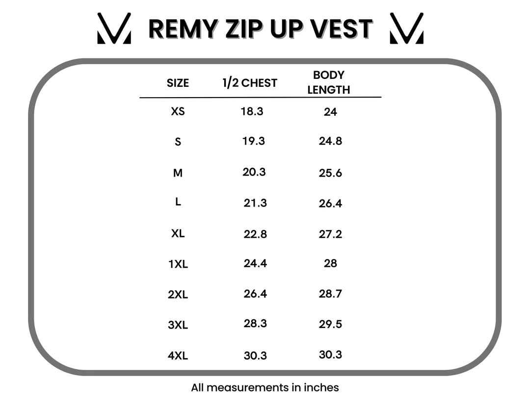 Remy Zip Up Vest - Heathered Navy