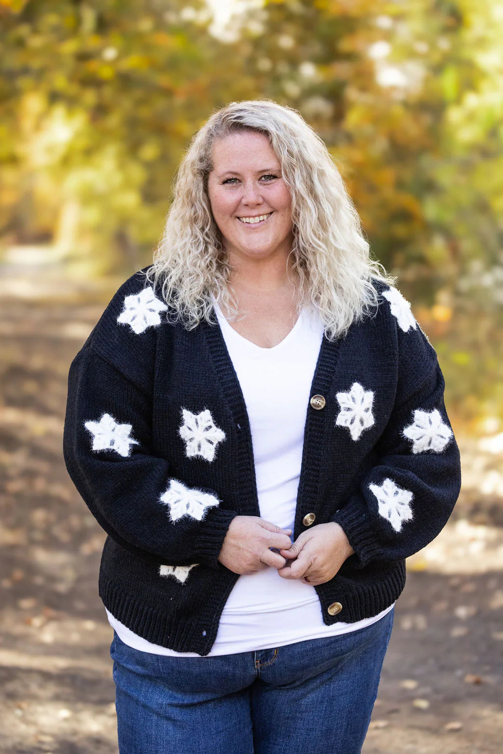 Snowflake Cardigan - Black