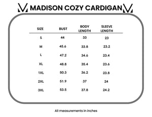 Madison Cozy Cardigan - Stormy Clouds