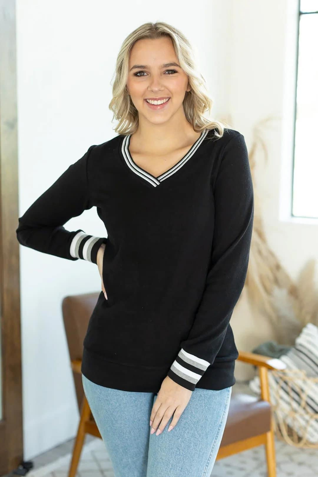 Piper Pullover in Black