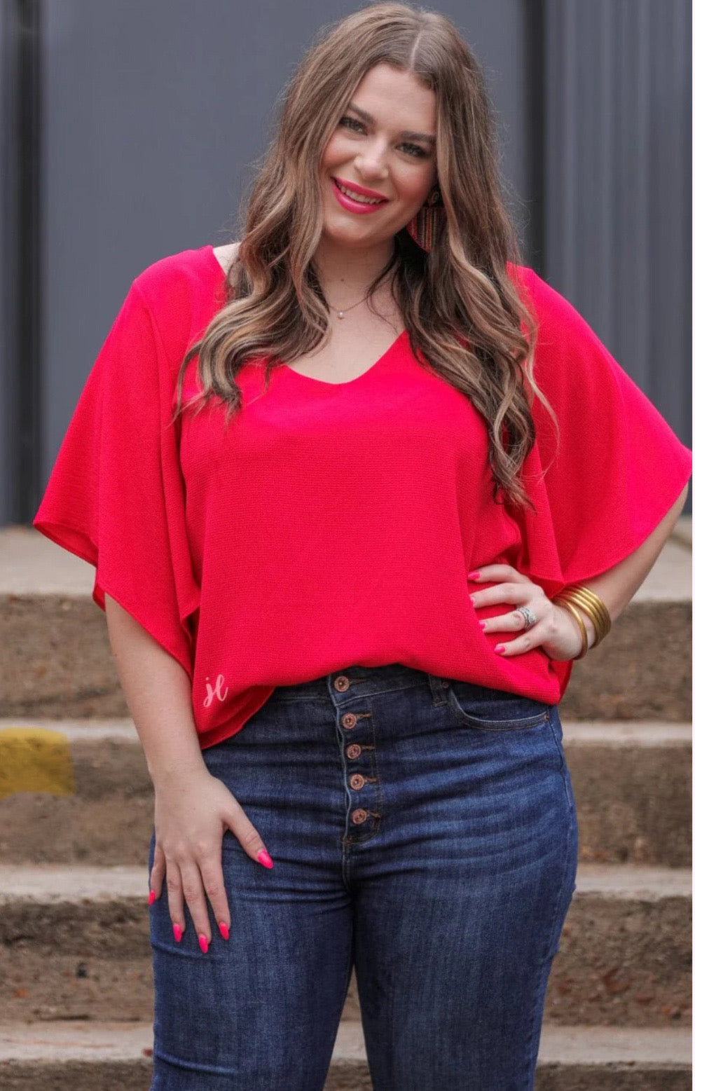 Stephanie Flutter Sleeve Top