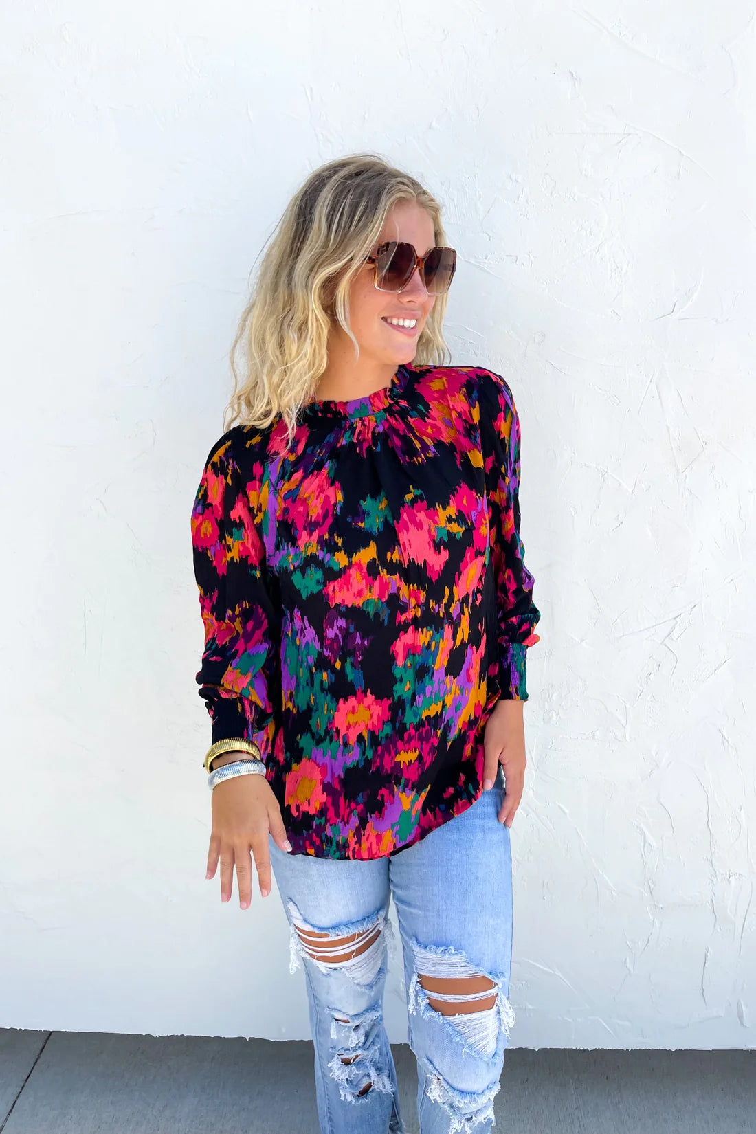 Maggie Floral Burst Top