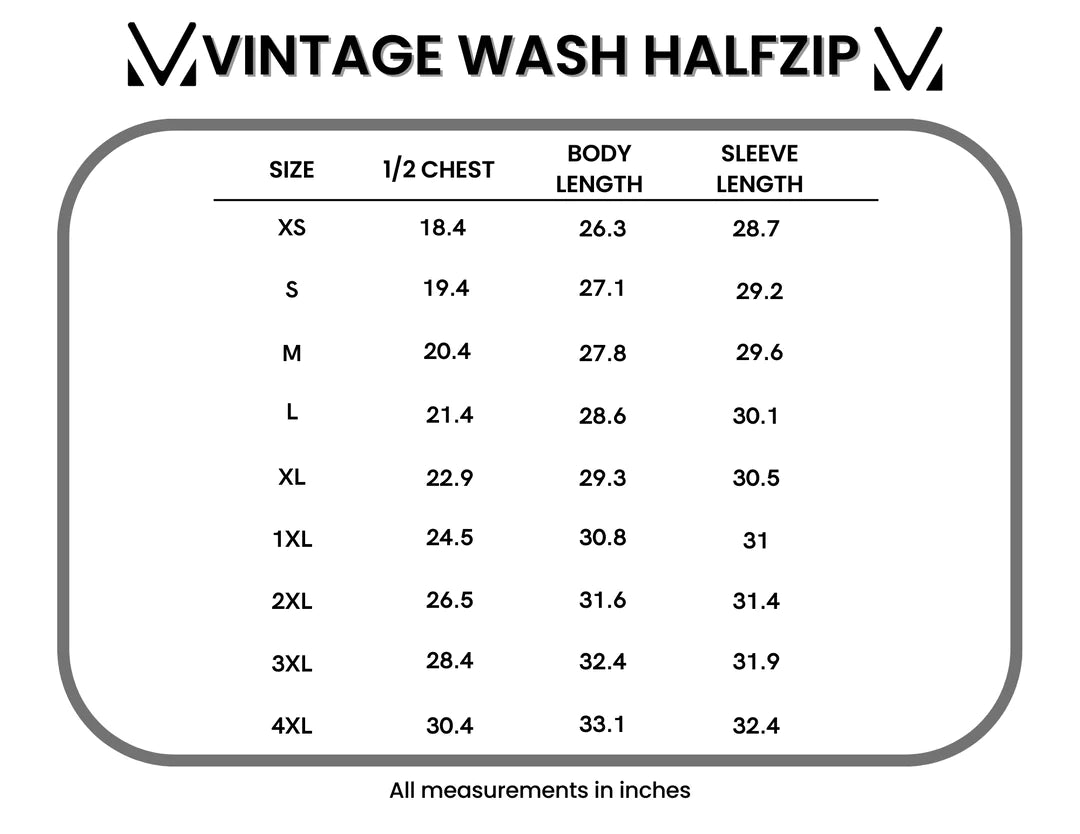 Vintage Wash HalfZip - Black