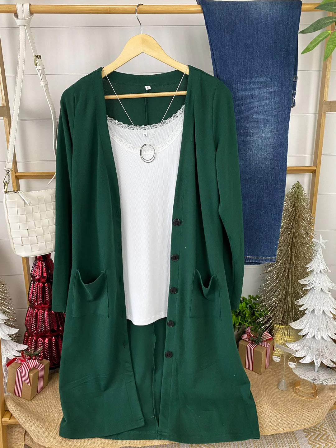 Colbie Cardigan in Evergreen