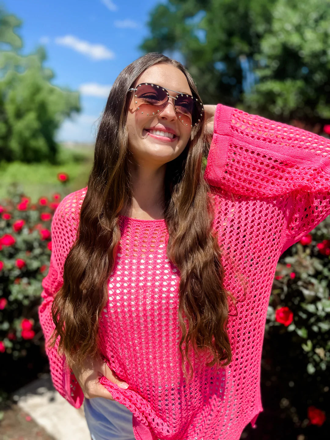 Dream Knit Top in Pink