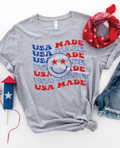 USA Made Smiley Tee