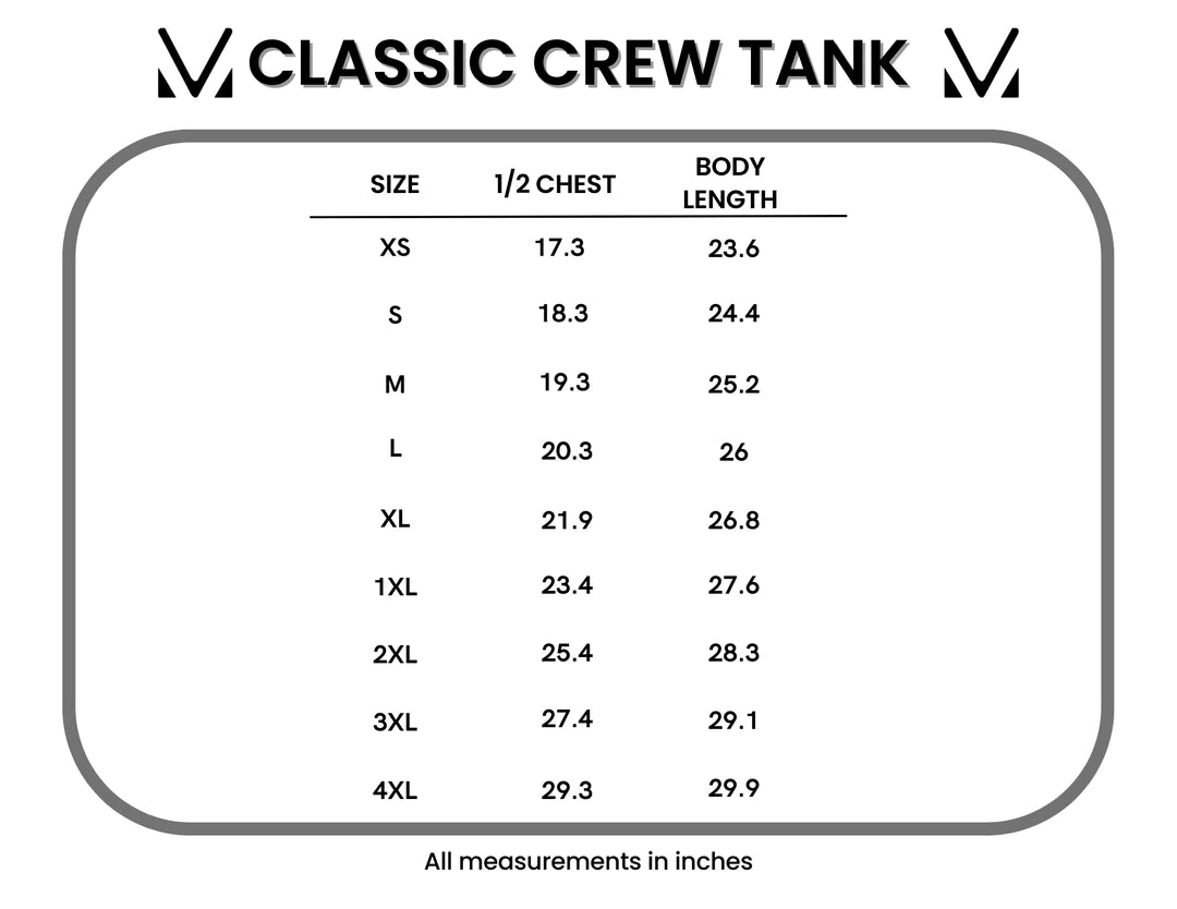 Classic Crew Tank - Navy Stars