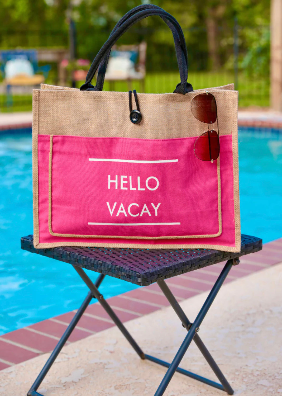 Hello Vacay Beach Bag