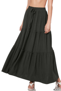 Maggie Ruffle Maxi Skirt