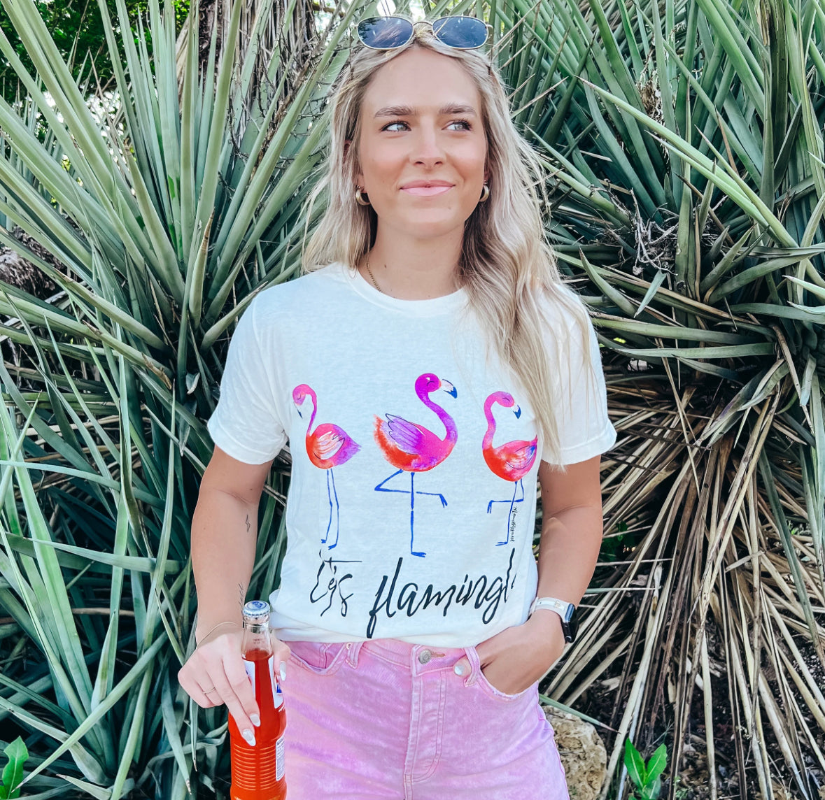 Let’s Flamingo Tee