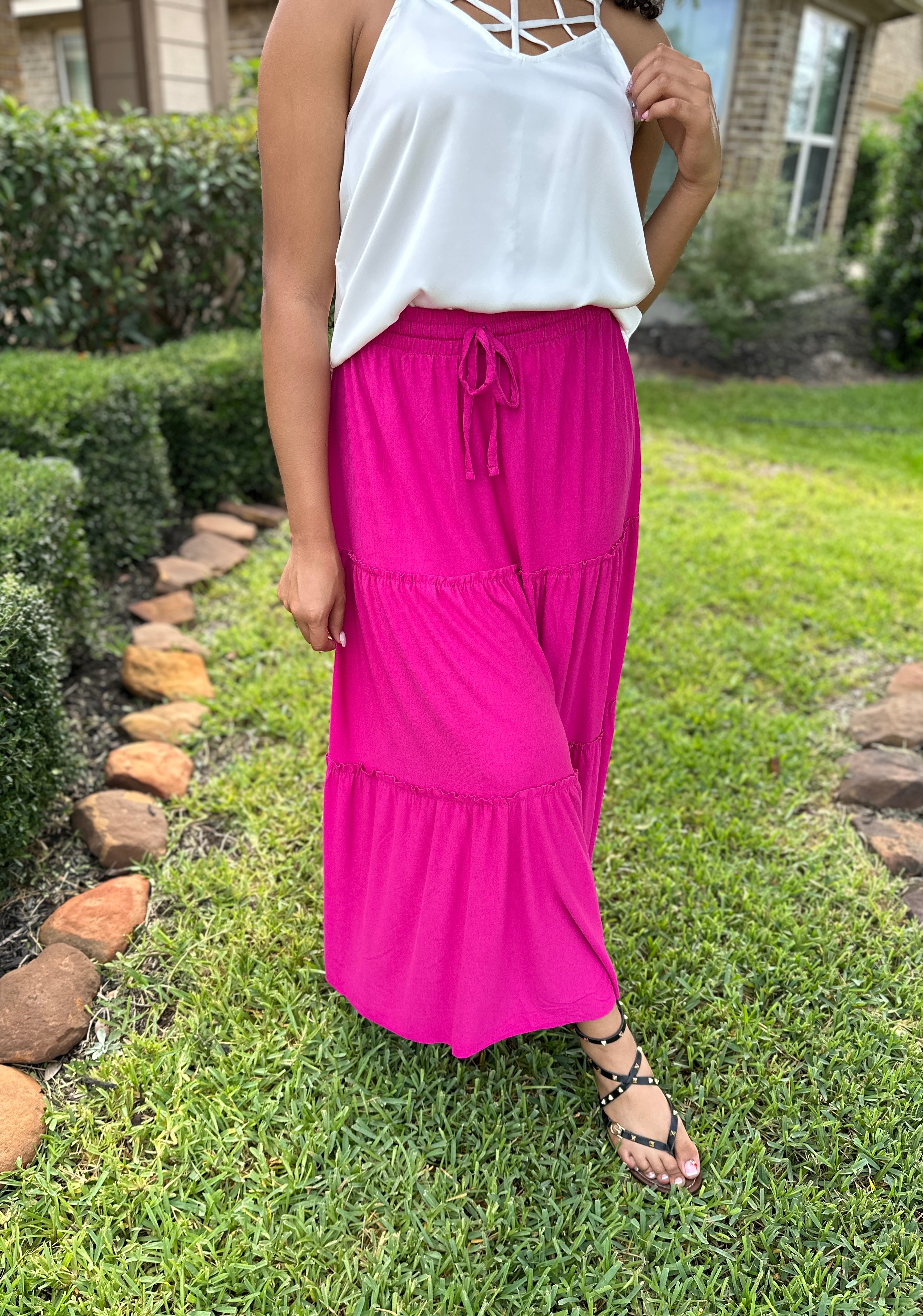 Maggie Ruffle Maxi Skirt