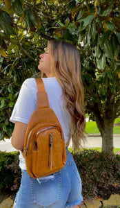 Shannon Sling Bag in Camel