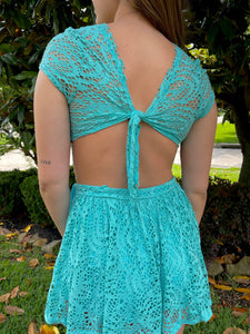 Angelina Romper in Turquoise