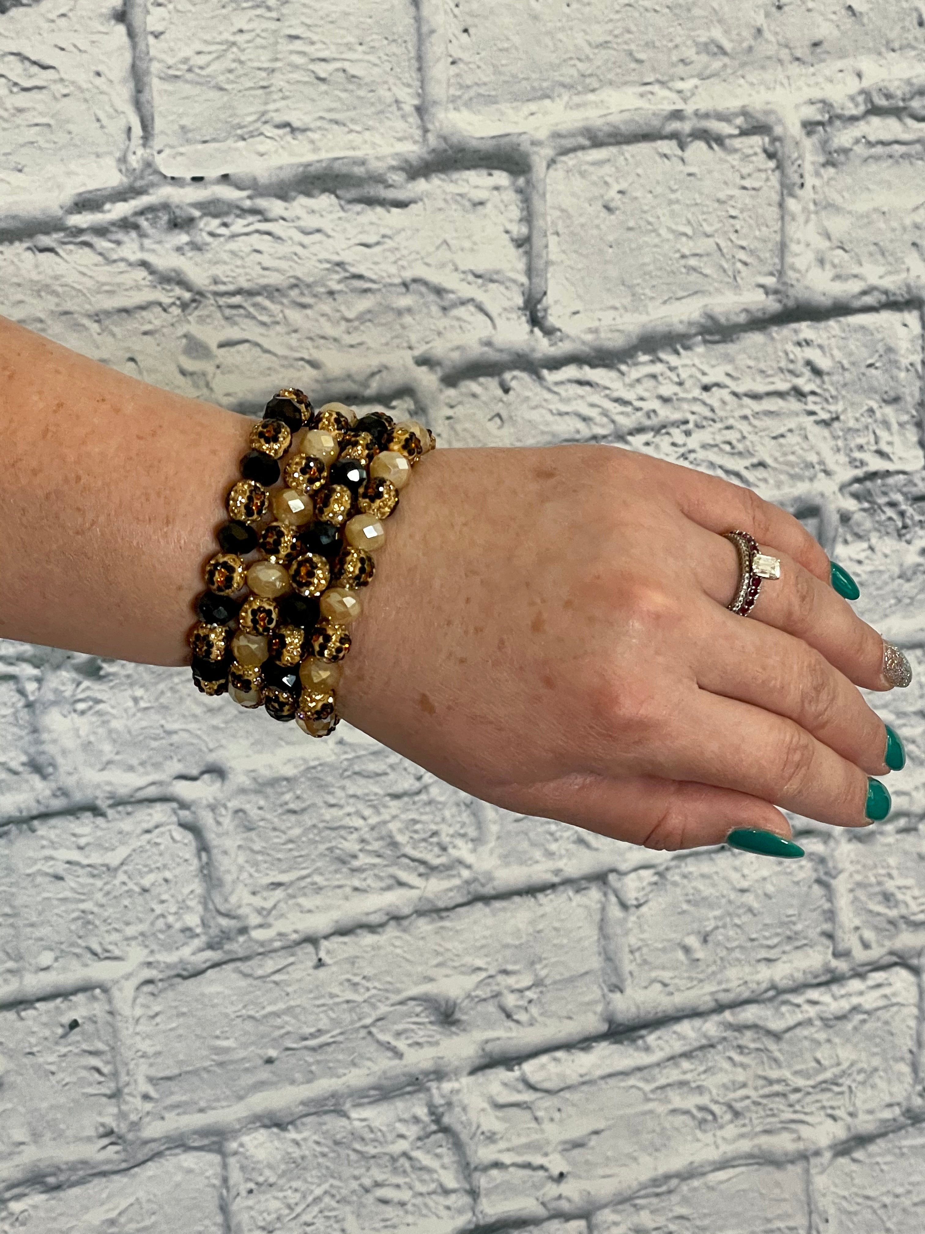 Leopard Beaded Bracelets