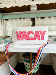 Vacay Weekender Bag in White