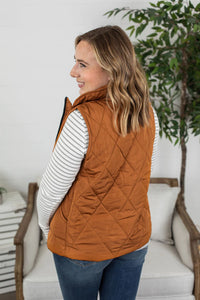 Remy Zip Up Vest - Camel